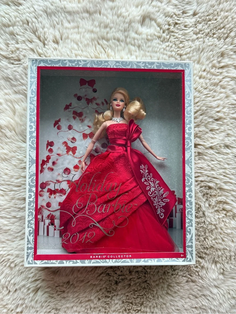 Barbie Holiday Collector Doll in Red Satin Gown